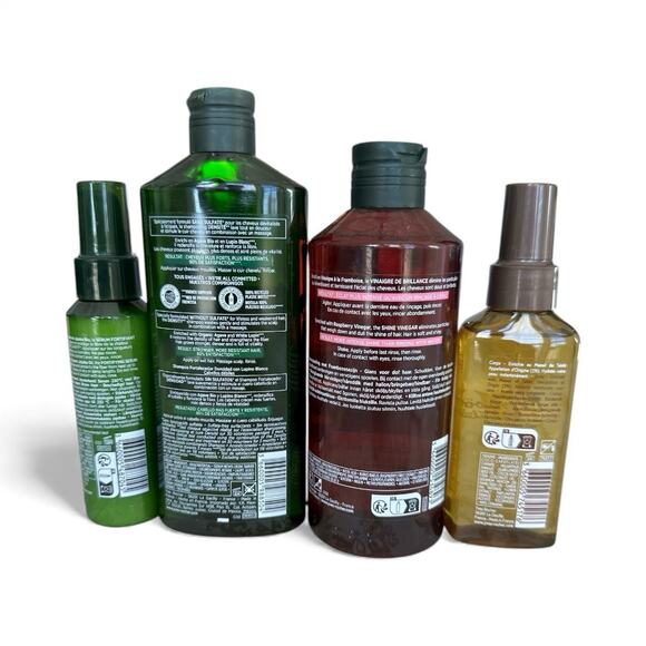 SET Of 4 Yves Rocher Raspberry Vinegar, Shampoo, Anti Breakage, Monoi Dry Oil - Picture 2 of 6